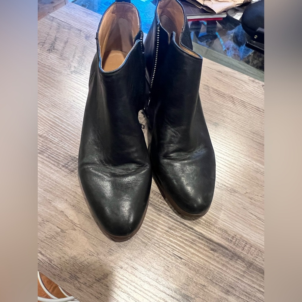 J. Crew Classic Black Ankle Booties